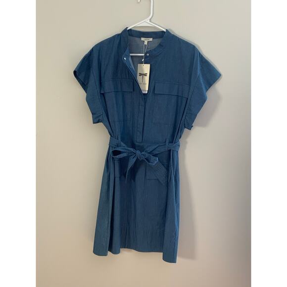 TYLER BOE WENDY SHIRT DRESS DARK DENIM NWT SIZE 12 - Picture 2 of 6
